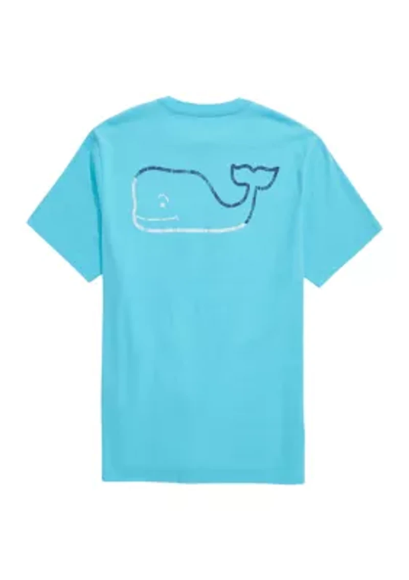 Men's Burgee Vintage Whale Short Sleeve Pocket T-Shirt