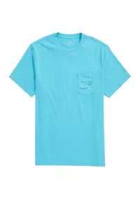 Men's Burgee Vintage Whale Short Sleeve Pocket T-Shirt