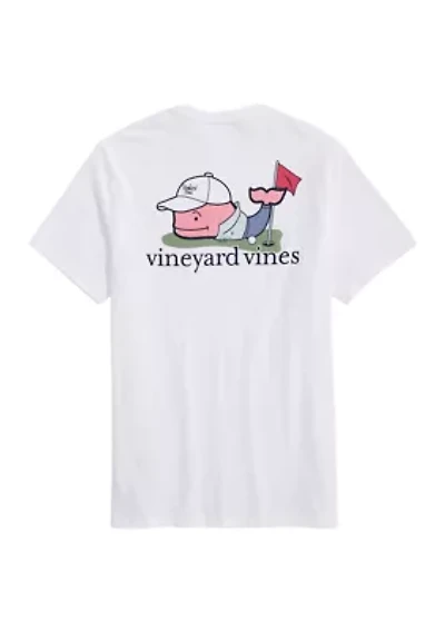 Golfer Whale Logo Graphic T-Shirt