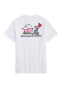 Golfer Whale Logo Graphic T-Shirt