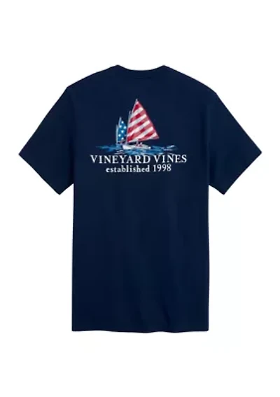 Men's Afternoon Sailing Americana Short Sleeve Pocket T-Shirt