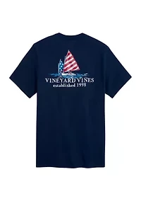 Men's Afternoon Sailing Americana Short Sleeve Pocket T-Shirt