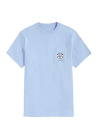 Men's USA Dog Life Ring Short Sleeve Pocket T-Shirt