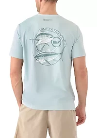 Men's Tuna Circle Short Sleeve Harbor Performance Graphic T-Shirt