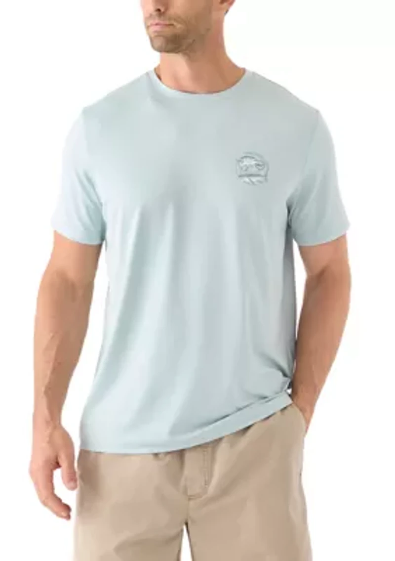 Men's Tuna Circle Short Sleeve Harbor Performance Graphic T-Shirt