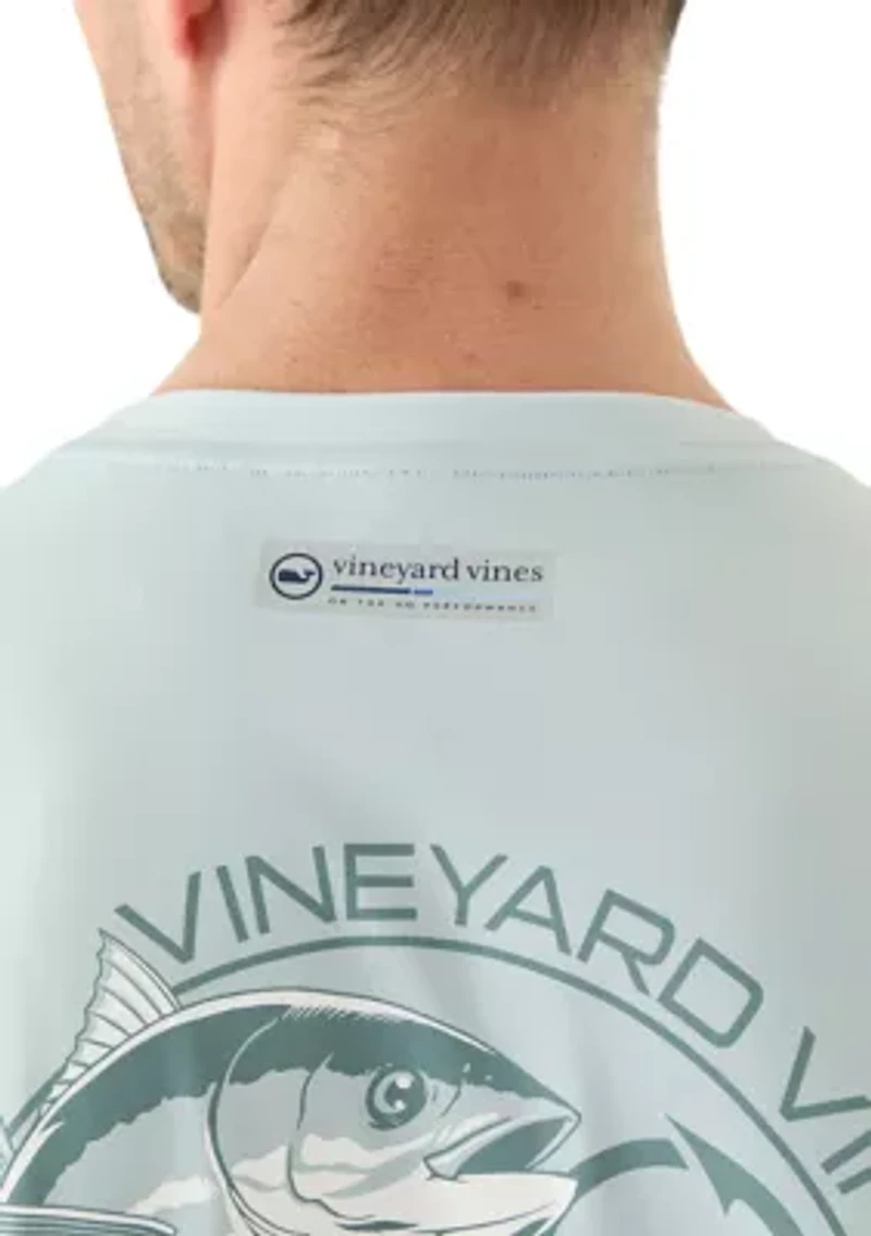 Men's Tuna Circle Short Sleeve Harbor Performance Graphic T-Shirt