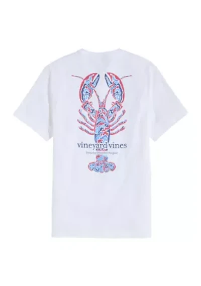 Men's Camo Fill Lobster Short Sleeve Pocket Graphic T-Shirt