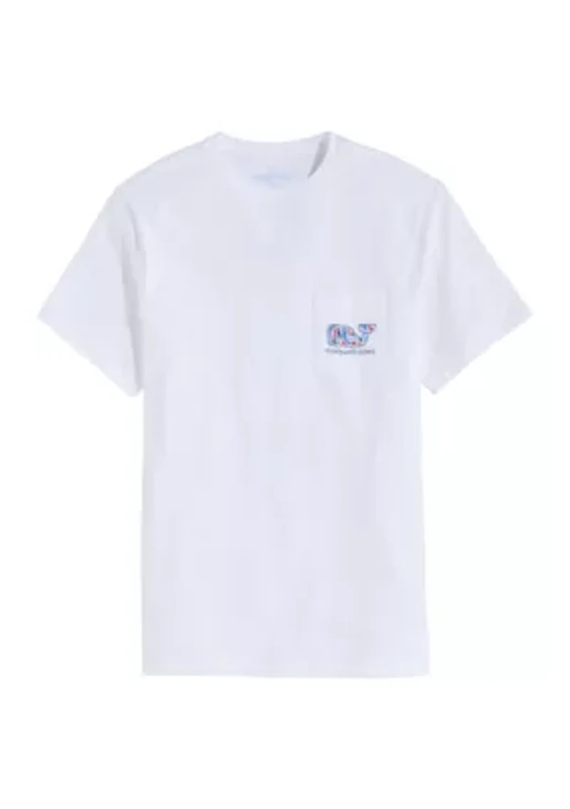 Men's Camo Fill Lobster Short Sleeve Pocket Graphic T-Shirt