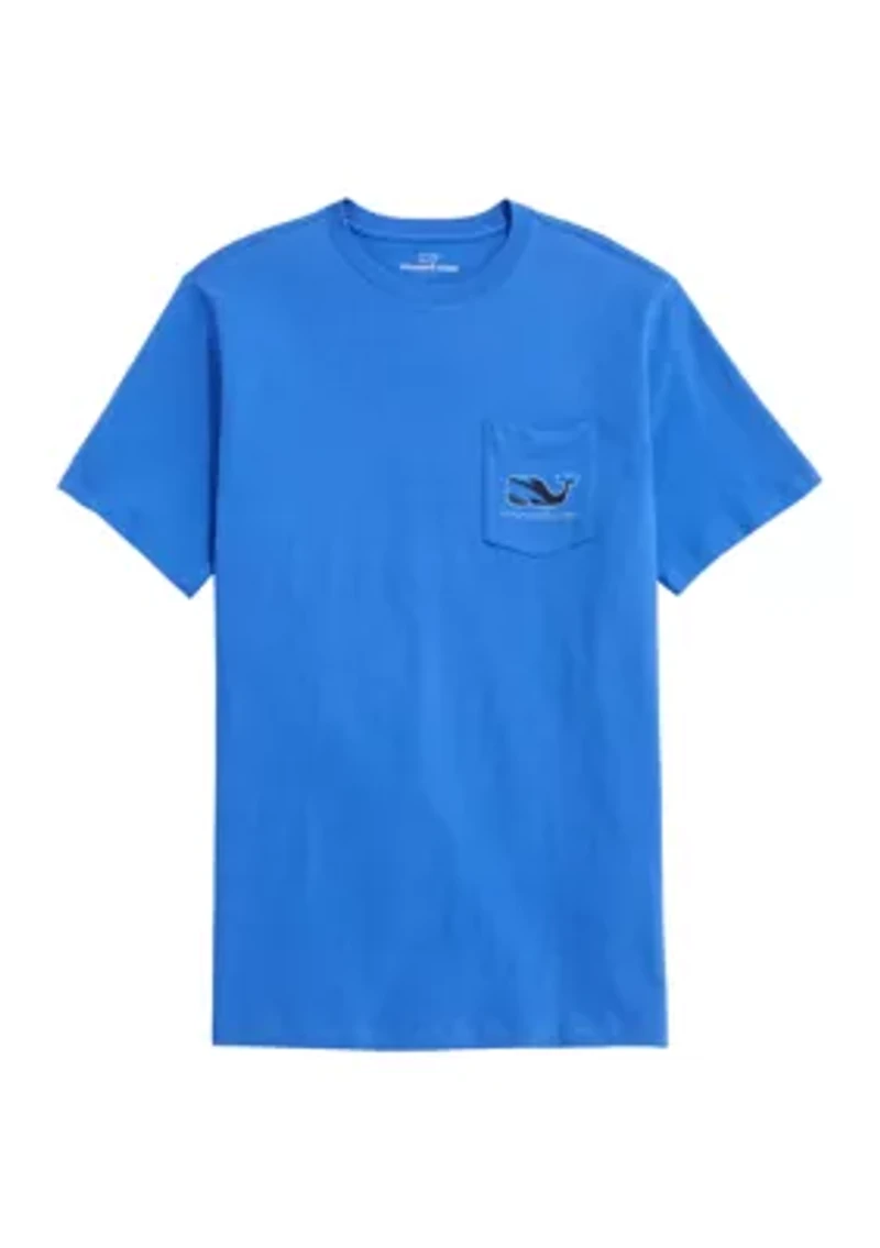 Men's Breezy Palms Chappy Whale Fill Short Sleeve Pocket T-Shirt