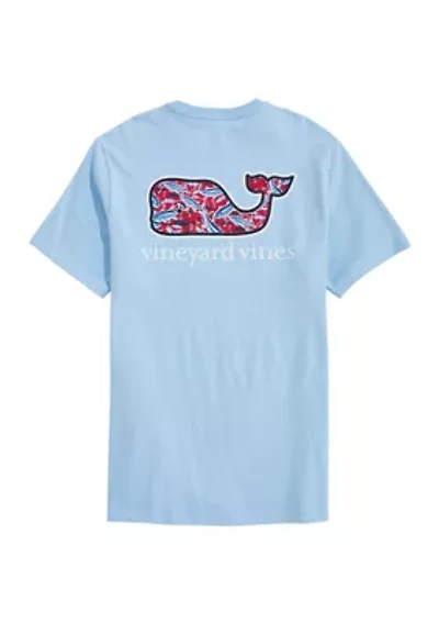 Men's Bone Fishing Whale Fill Short Sleeve Pocket T-Shirt
