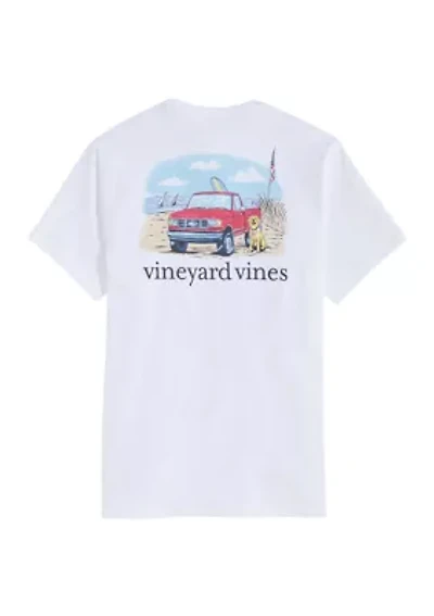 Men's Truck on the Beach Short Sleeve Pocket T-Shirt