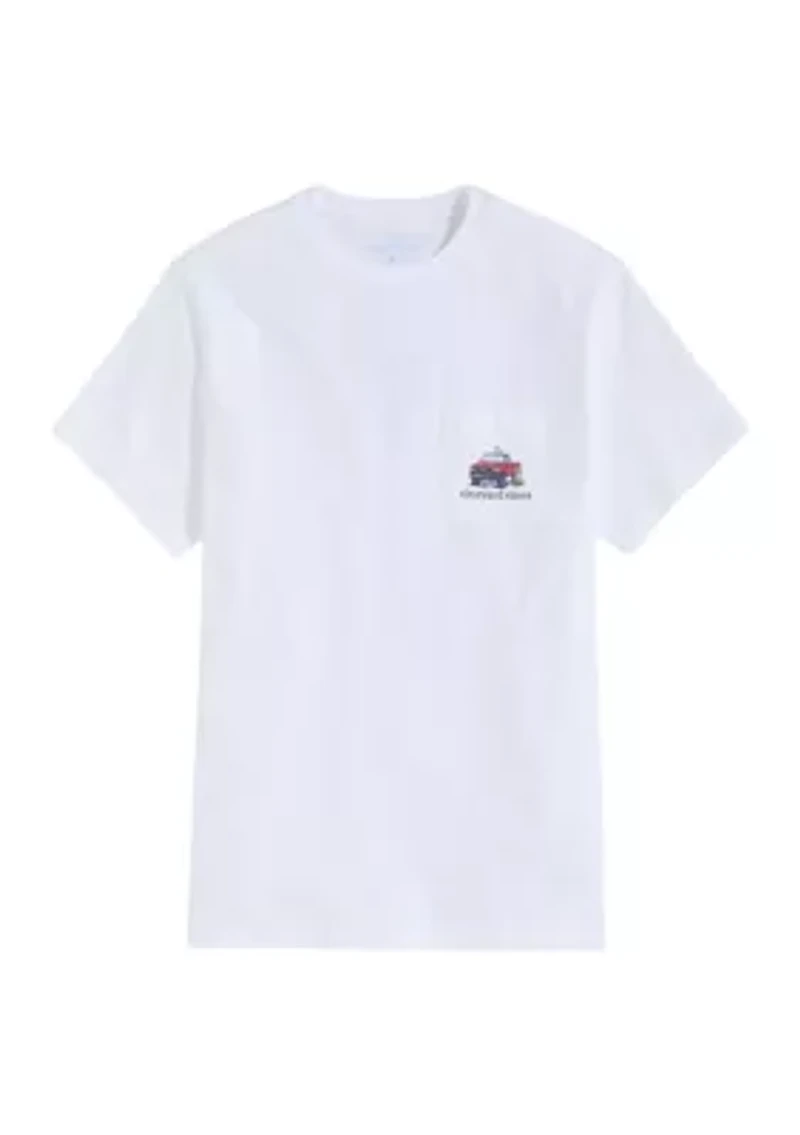 Men's Truck on the Beach Short Sleeve Pocket T-Shirt