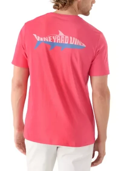 Men's Silhouette Fish Type Short-sleeve Pocket T-Shirt