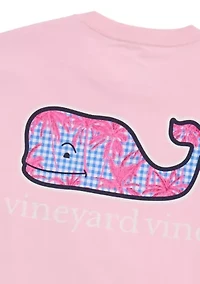 Gingham Whale Logo Graphic T-Shirt