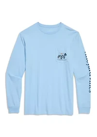 Long Sleeve Autumn Truck Graphic T-Shirt