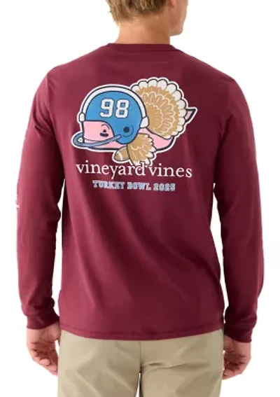 Men's Graphic Football Turkey Whale Long Sleeve T-Shirt