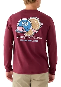 Men's Graphic Football Turkey Whale Long Sleeve T-Shirt