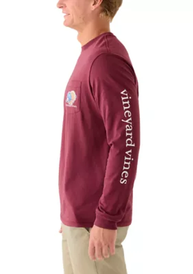 Men's Graphic Football Turkey Whale Long Sleeve T-Shirt