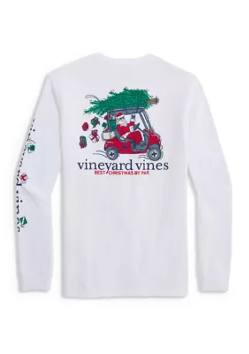 Men's Best Christmas by Par Long-Sleeve Pocket T-Shirt