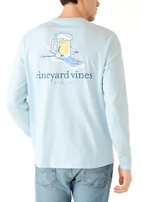 Brew Ski Time Long-Sleeve Pocket T-Shirt