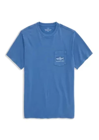 Men's Drift-Dye Tarpon Whale Graphic Pocket T-Shirt
