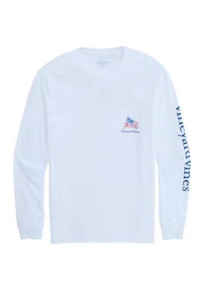 Men's Painted Shining Sea Flag Graphic Sweatshirt