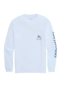 Men's Painted Shining Sea Flag Graphic Sweatshirt