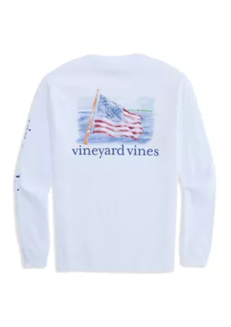 Men's Painted Shining Sea Flag Graphic Sweatshirt