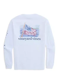 Men's Painted Shining Sea Flag Graphic Sweatshirt