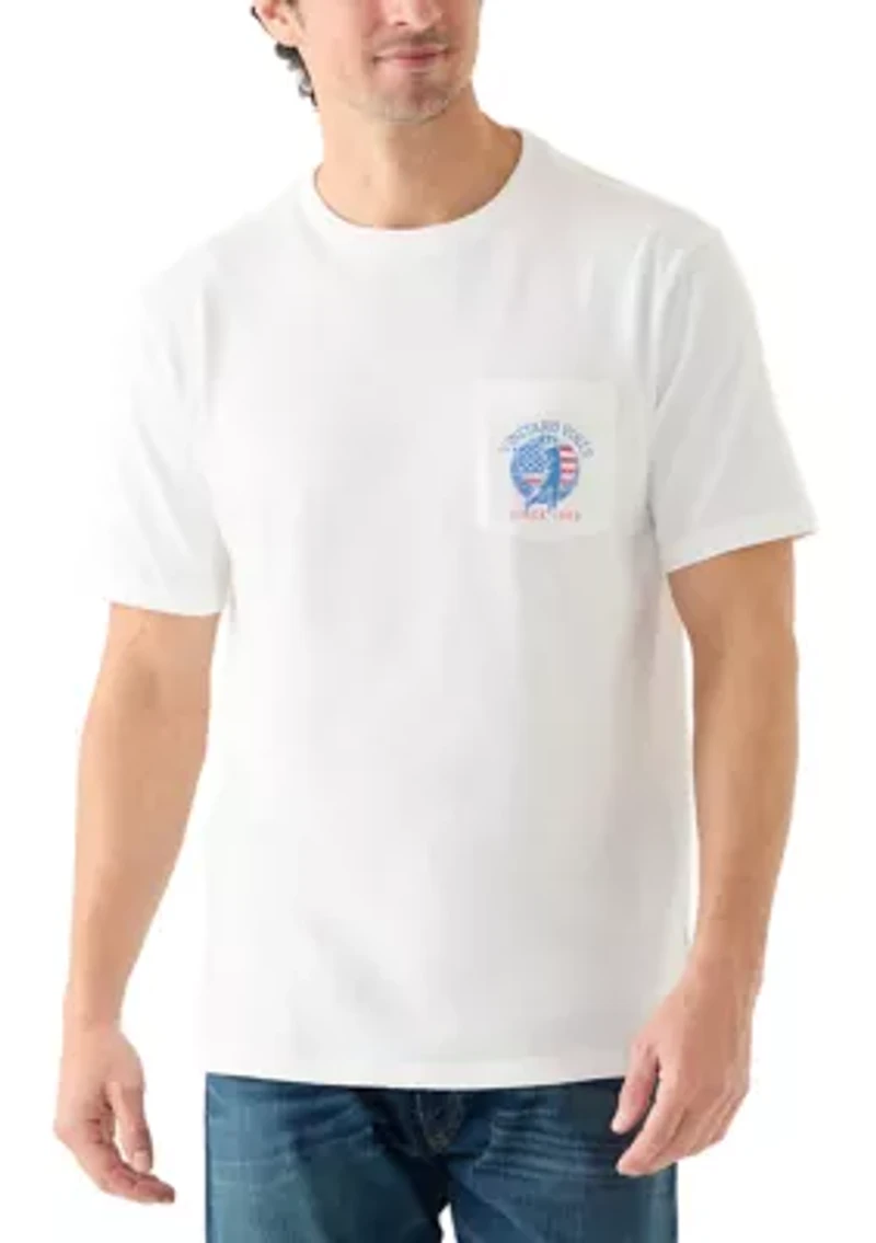 Men's USA Golfer Short Sleeve Pocket T-Shirt