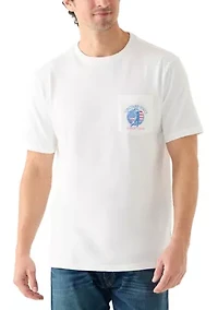 Men's USA Golfer Short Sleeve Pocket T-Shirt
