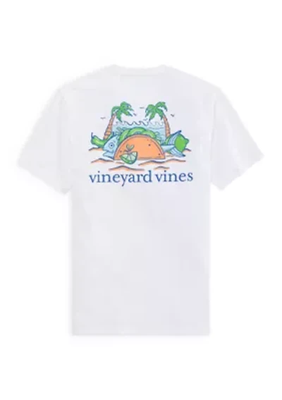 Men's Fish Taco on the Beach Short Sleeve Shirt