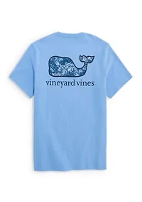 Men's Sport Fisher Palm Whale Graphic Short Sleeve Shirt