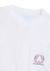 Men's Lobster Short Sleeve Pocket Shirt