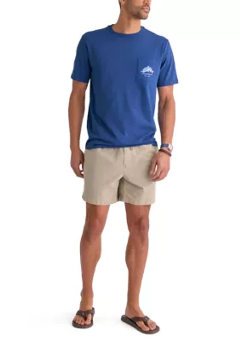 Men's Flag Fish Short Sleeve Graphic Shirt