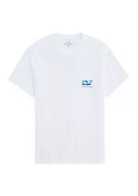 Men's Dog Frisbee Whale Graphic T-Shirt