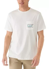 Men's Key's Scene Print Whale Fill Graphic Shirt