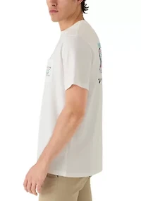 Men's Key's Scene Print Whale Fill Graphic Shirt