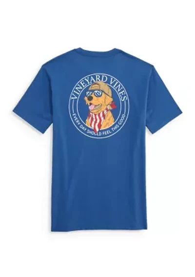 Men's America Dog Graphic T-Shirt