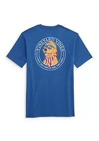 Men's America Dog Graphic T-Shirt