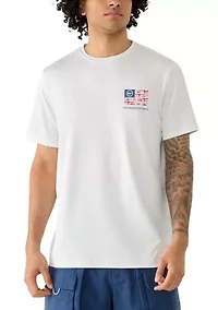 Men's USA Reel Flag Short Sleeve Graphic Shirt