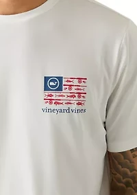 Men's USA Reel Flag Short Sleeve Graphic Shirt