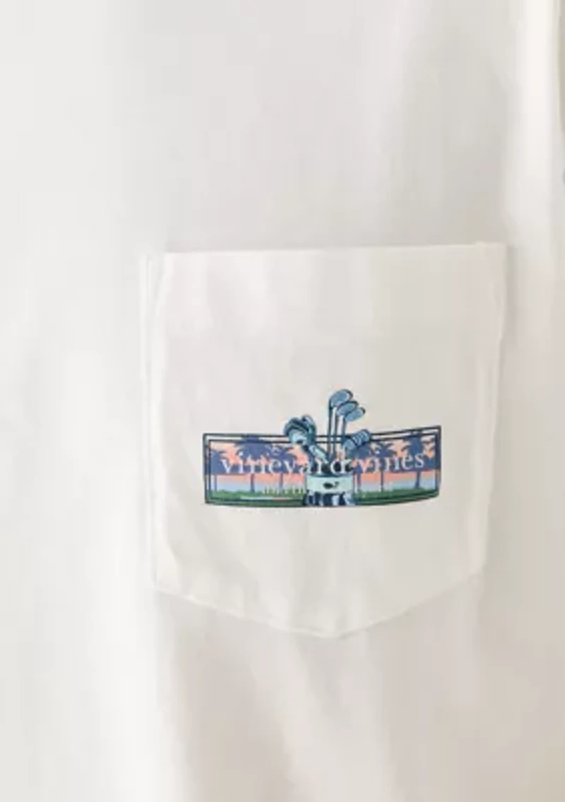 Men's Sunset Golf Logo Graphic T-Shirt