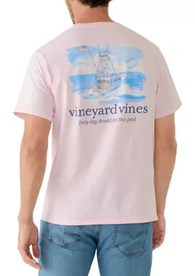 Men's Painted Sportfisher Scenic Graphic T-SHirt