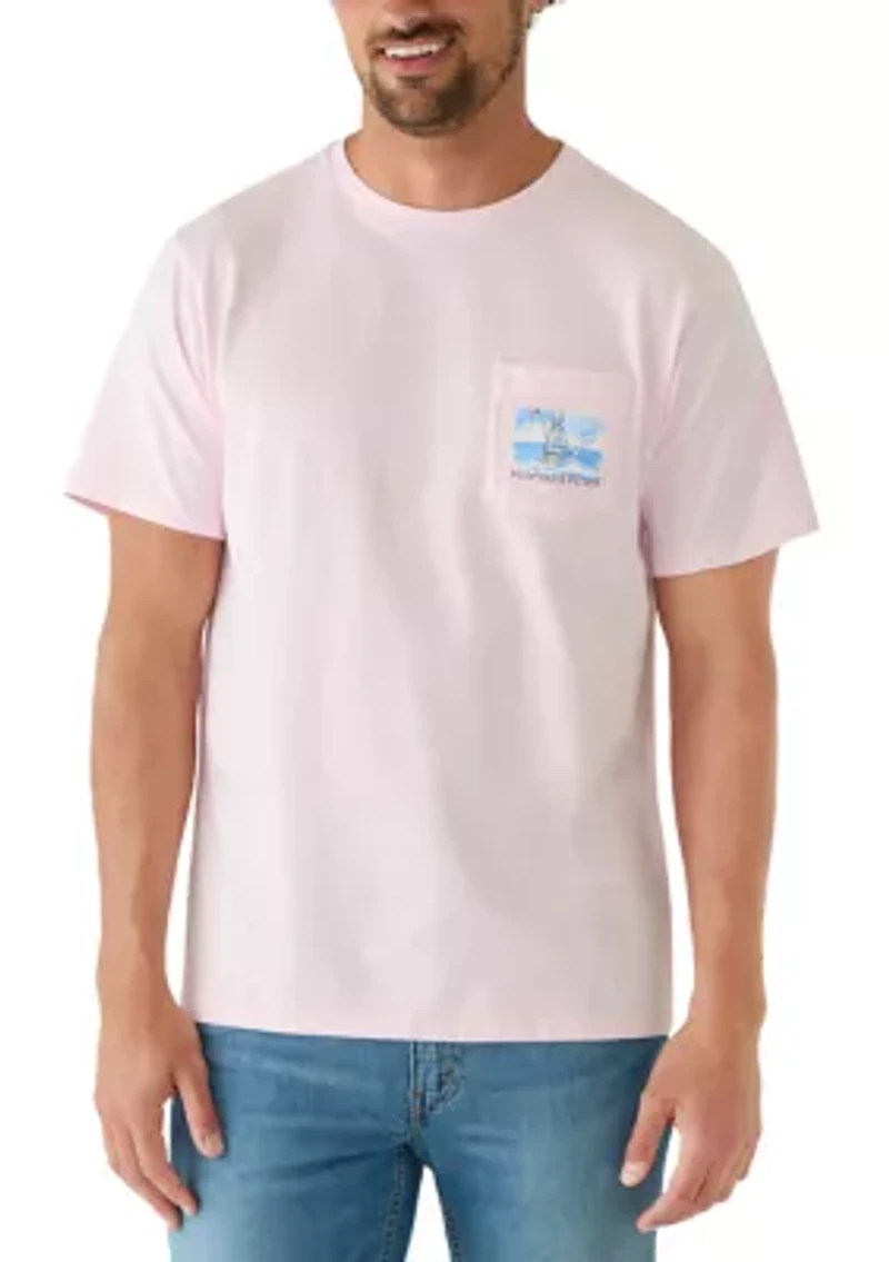 Men's Painted Sportfisher Scenic Graphic T-SHirt