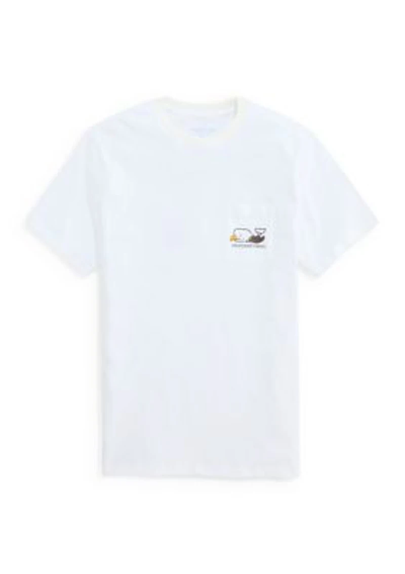 Men's Bald Eagle Whale Graphic T-Shirt