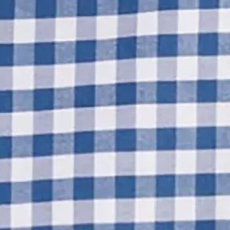 Men's Long Sleeve Classic Gingham Button Down Shirt