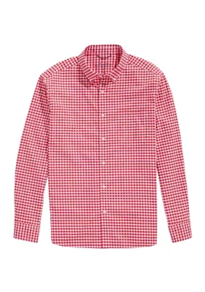 Men's Long Sleeve Classic Gingham Button Down Shirt