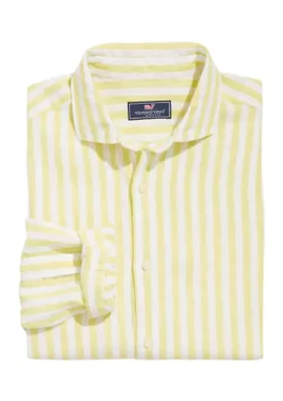 Men's Stripe Linen Bendback Tisbury Shirt