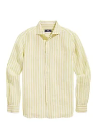 Men's Stripe Linen Bendback Tisbury Shirt